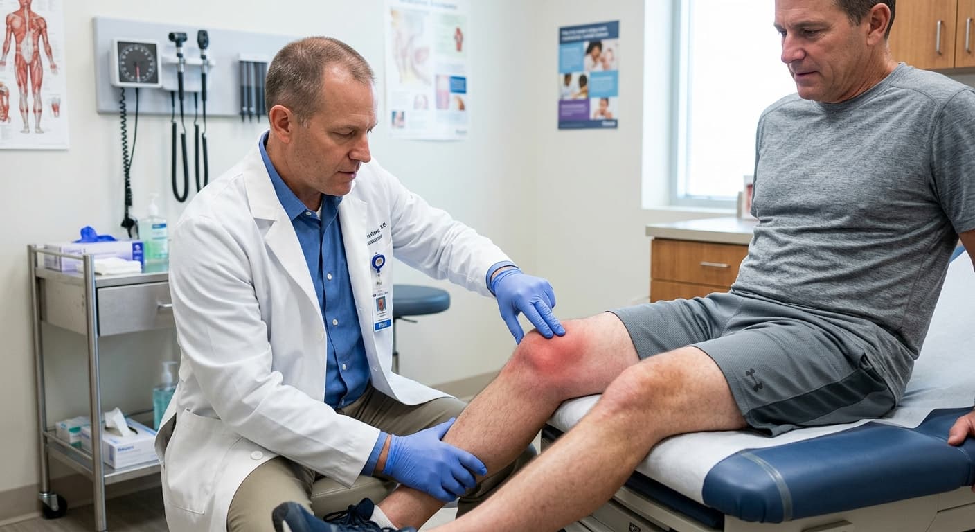 Knee Bursitis - symptoms, treatment options and when to see an orthopaedic specialist